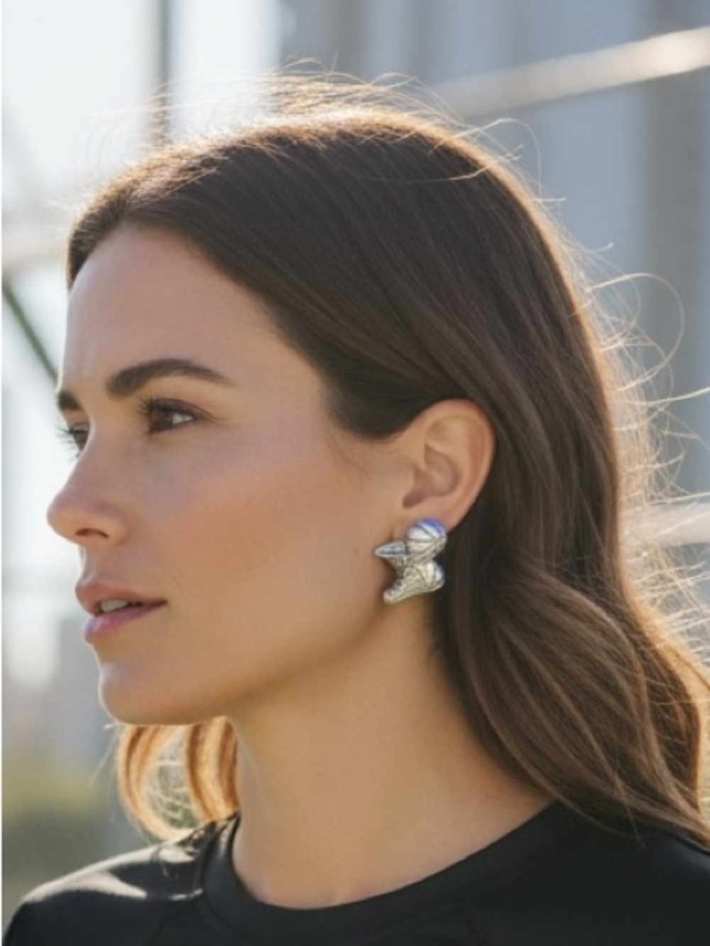 🏀 Vintage Silver Tone Basketball & High-Top Sneaker Clip-On Earrings